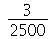 `/`(3, 2500)