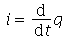 i = diff(q, t)